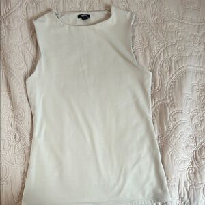 Express body contour Cream Tank Top
